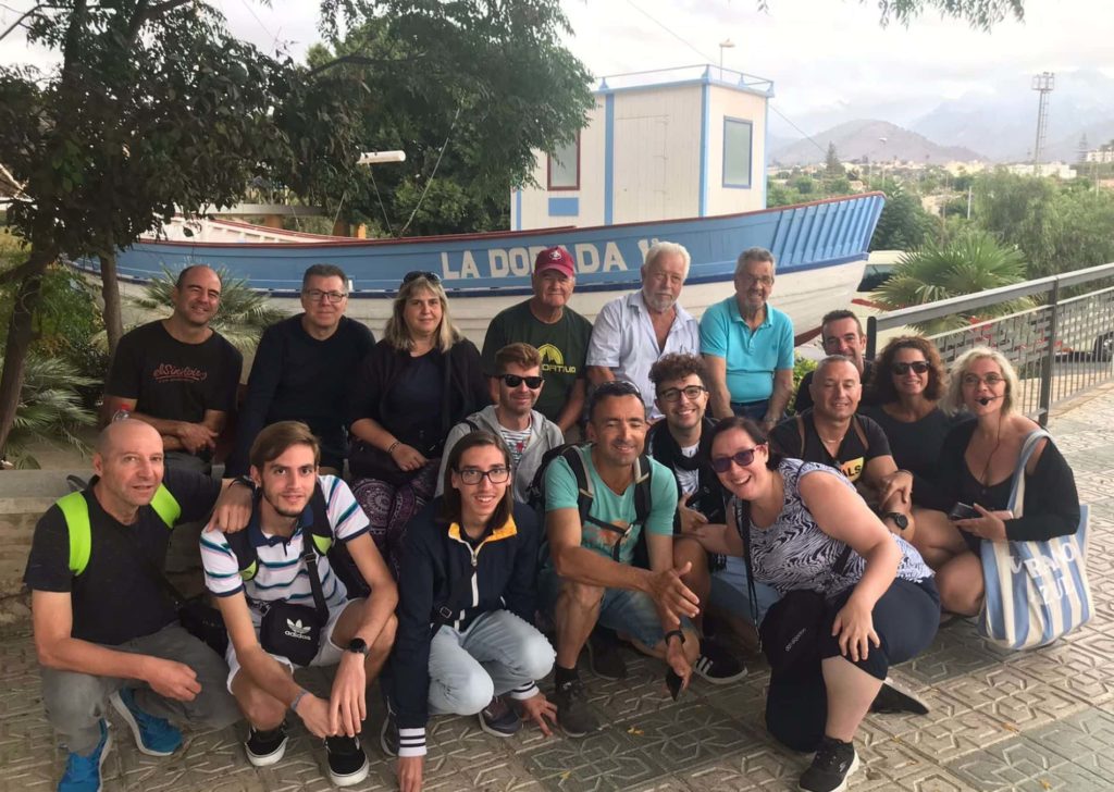 La Dorada a modo de homenaje que el pueblo de Nerja le rinde a la serie en el Parque Verano Azul.